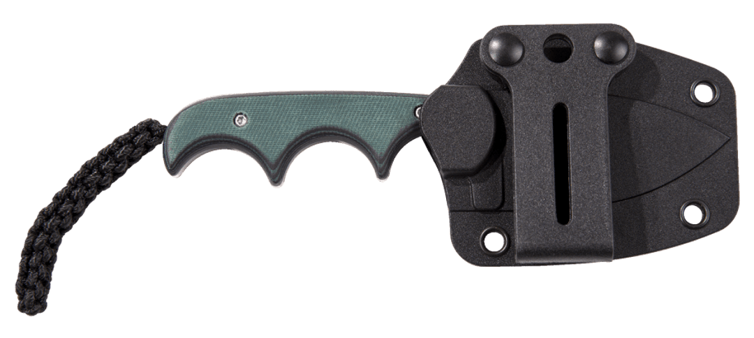 CRKT Minimalist Fixed Blade Green Black 2.15in Plain SW Spear Point CR2396