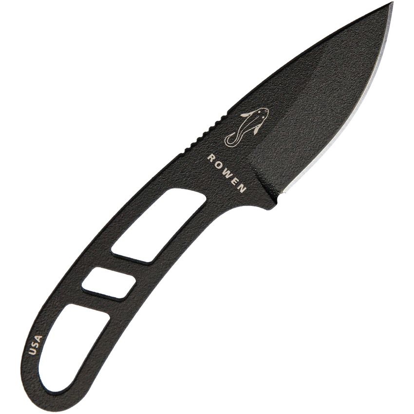 ESEE Candiru Black with Survival Kit Compact Fixed Blade with Full Tang Strength ESCANBKIT
