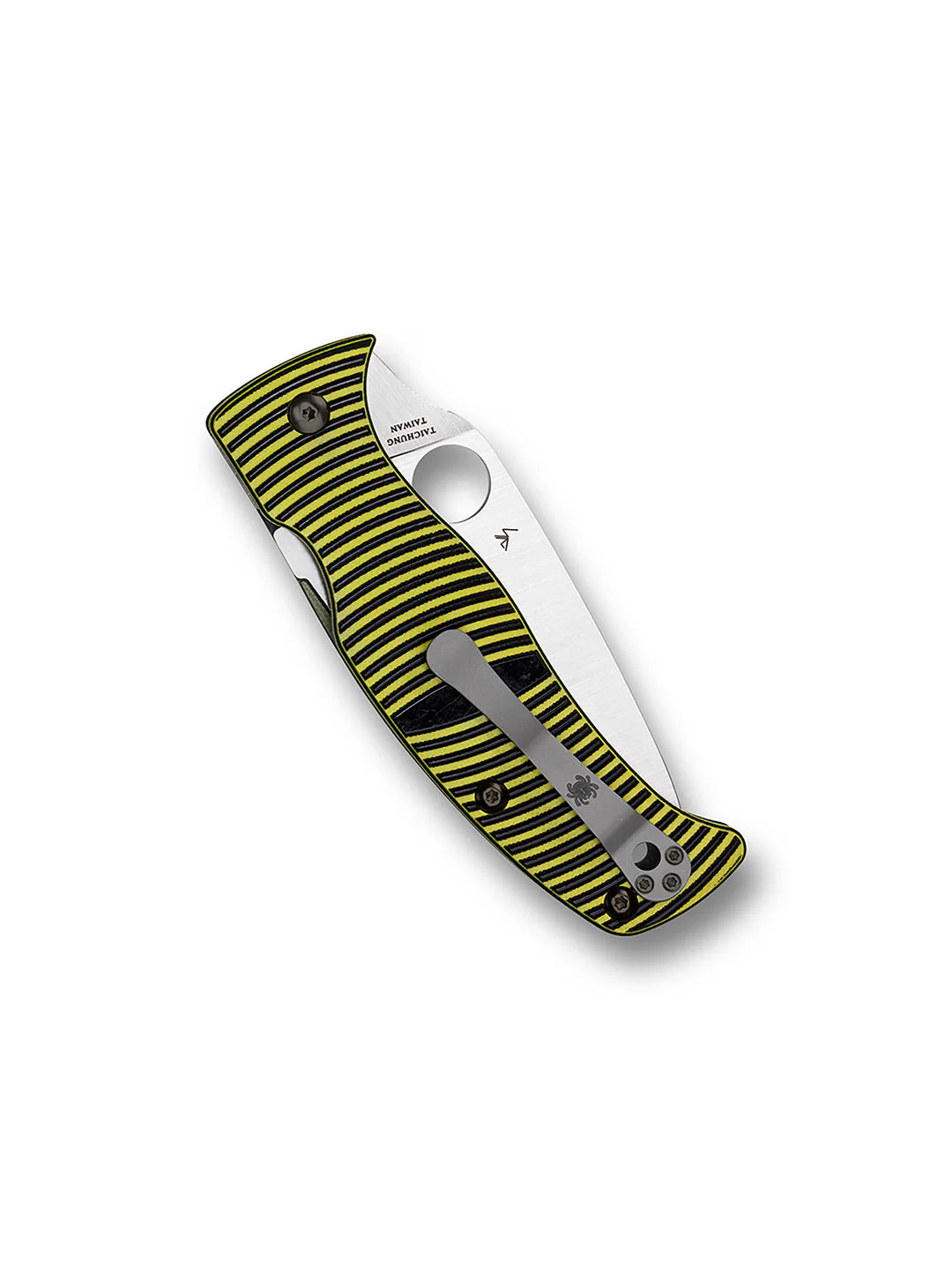 Spyderco Caribbean Salt Series Folding Knife 3.7" LC200N Leaf Shaped Blade,  G10 Handles