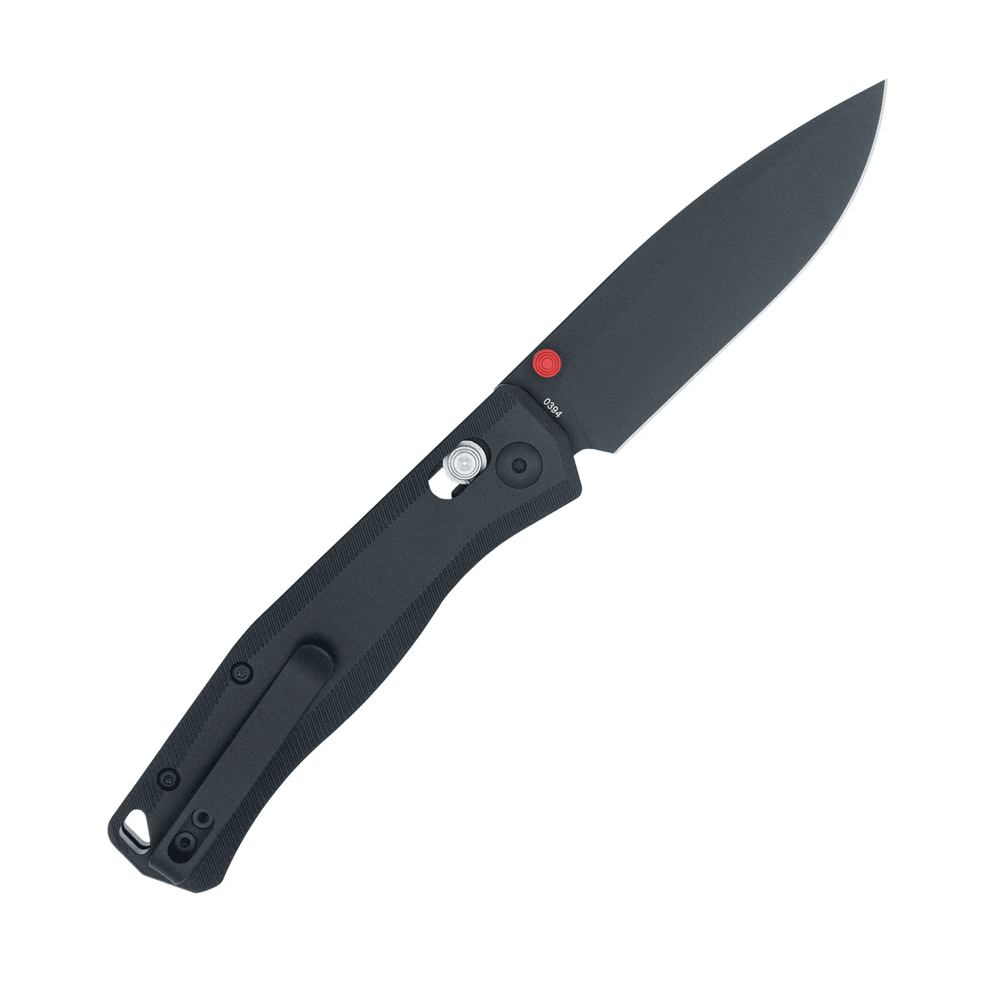 CobraTec Knives Regent Folding Knife Black Aluminum Handle S35VN Plain Black Blade
