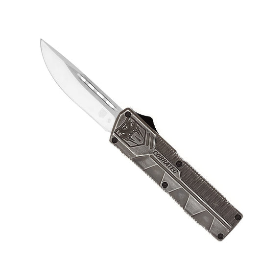 CobraTec Lightweight Stonewash (Cerakote) OTF Knife – D2 Blade  Dual Action SWCTLWDNS
