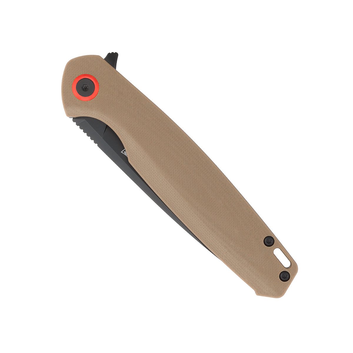 CobraTec RATH – D2 Black Blade / Red G10 Handle CTRATHBRN