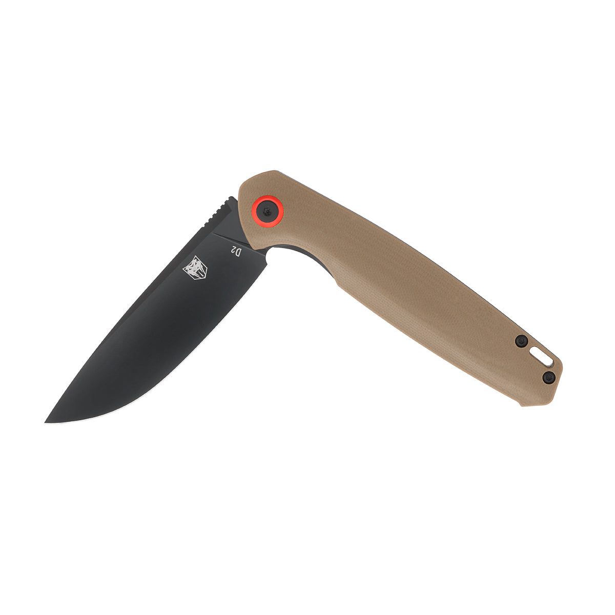 CobraTec RATH – D2 Black Blade / Red G10 Handle CTRATHBRN