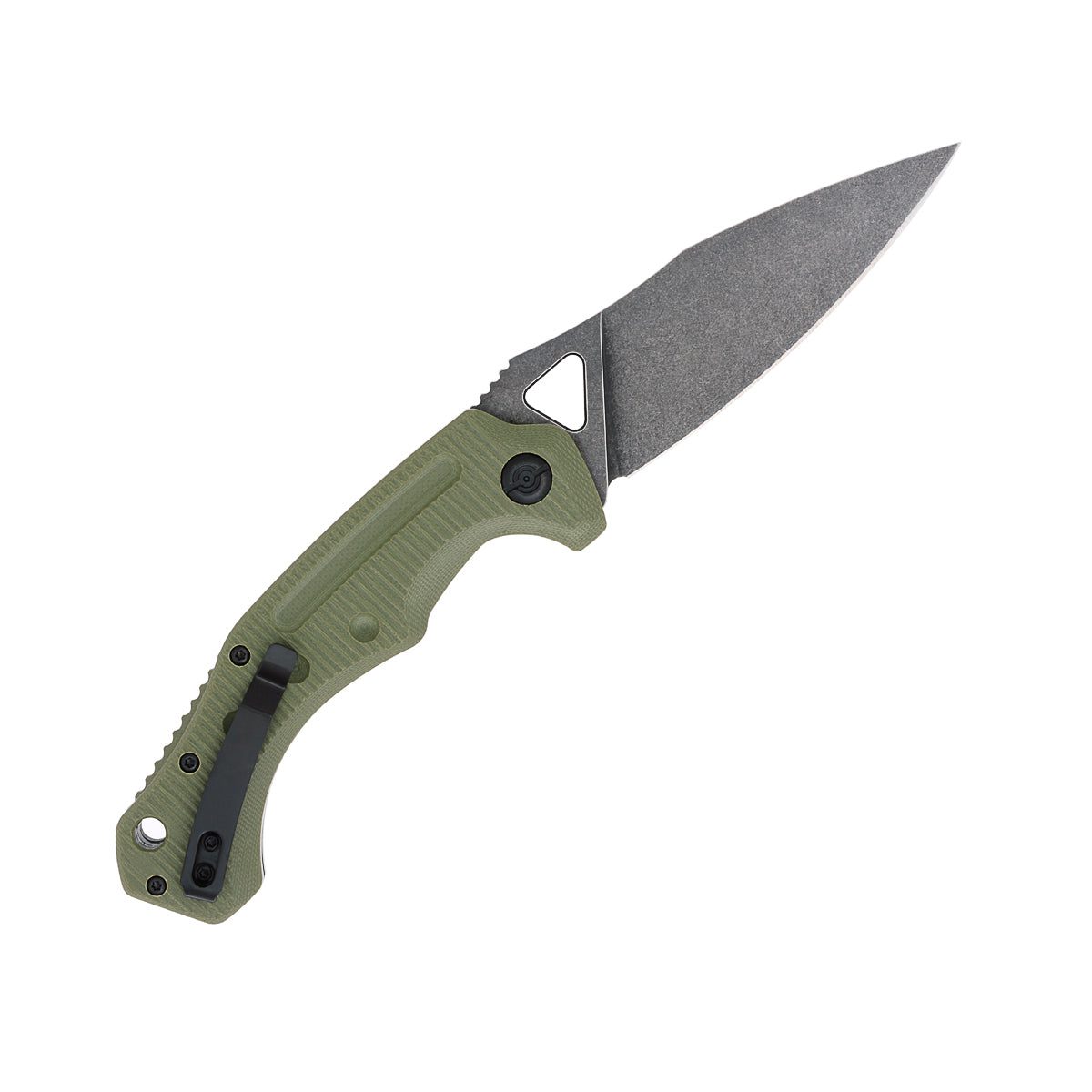 CobraTec Ryker OD Green Side Button  Automatic Knife D2 Blade, G-10 Handle ODGAFRYK