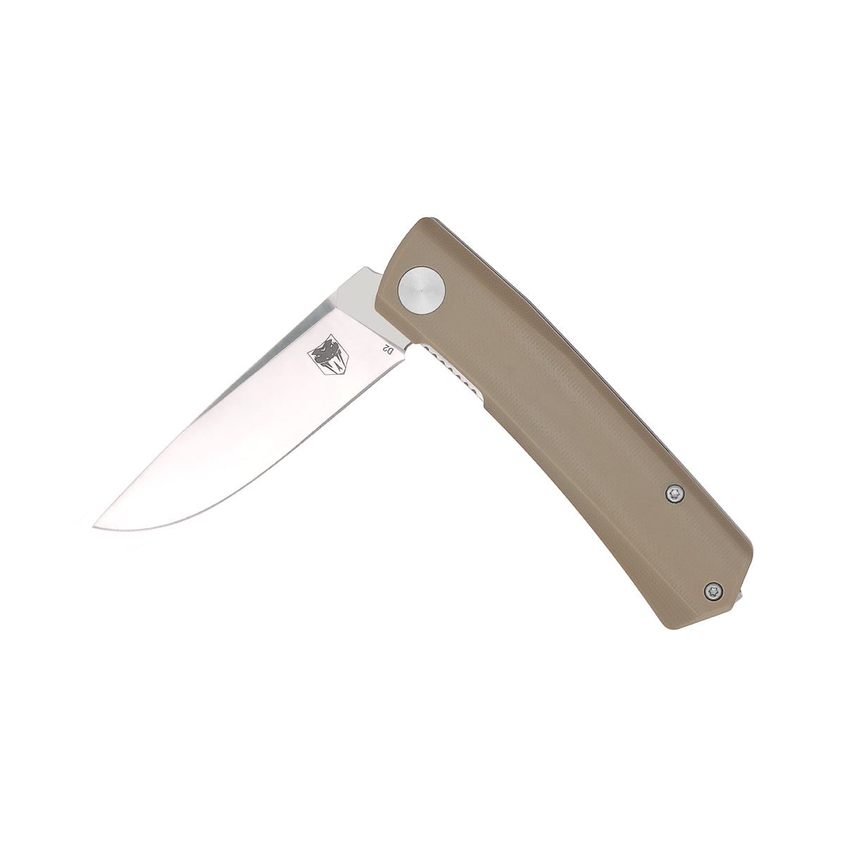 Cobratec Knives Serpent Linerlock Tan G10 Folding D2 Steel Pocket Knife CTSRPTAN