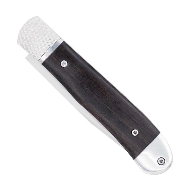 Cobratec Trapper Hidden Release Automatic Knife Ebony Wood Handle D2  CTTHREBW