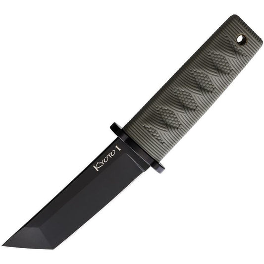 Cold Steel Kyoto II Fixed Blade Knife OD Green 3.38" Tanto Blade CS17DAODBK