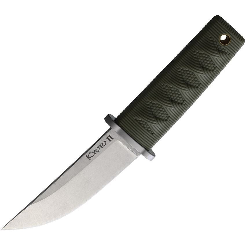 Cold Steel Kyoto II Boot Knife Fixed 3.50" Stonewashed Blade OD Green Sheath 17DB-ODSW