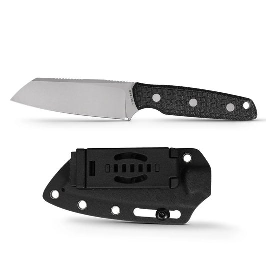 VOSTEED Mink - Fixed Blade Knife (3.99" Nitro-V Blade & Micarta Handle) - D0103