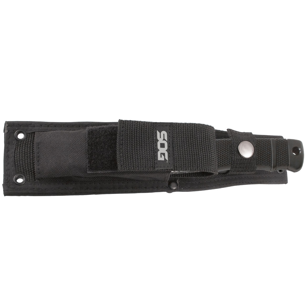 SOG Knives SEAL Pup Elite Fixed Blade 4.85in Plain Black Clip Point SOG-E37SN-CP