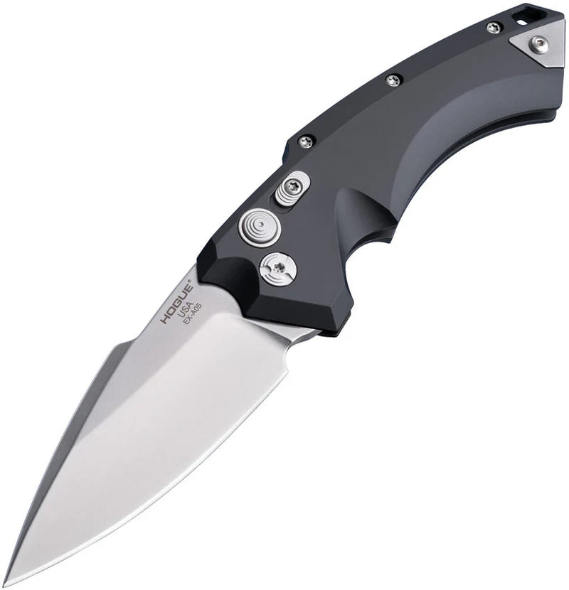 Hogue EX-A05 Automatic Knife Black Aluminum Handle (3.5" CPM-154 Spear Point Blade) HO34530