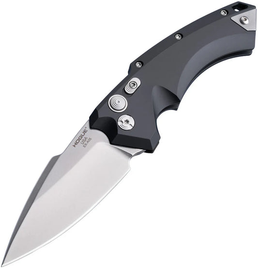 Hogue EX-A05 Automatic Knife Black Aluminum Handle (3.5" CPM-154 Spear Point Blade) HO34530