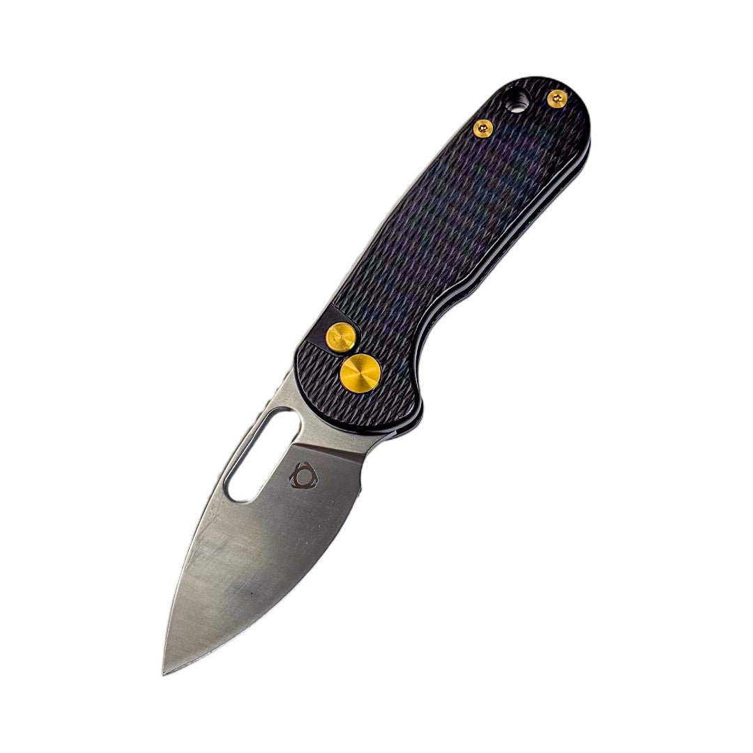 SIXLEAF SL-92 Black Folding Knife 3.15" 14C28N Blade Black TC4 Titanium Handle EDC Pocket Knife