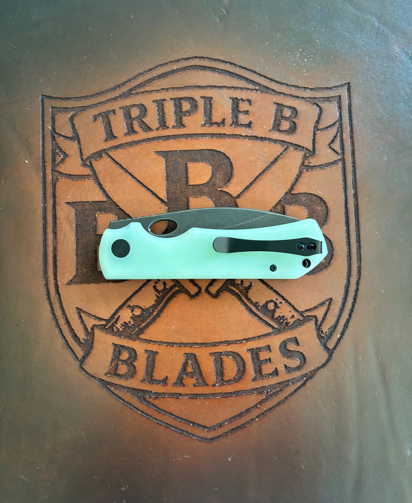 BNB Knives Stryker Folding Knife G10 Handle Black/Jade BNB4938J