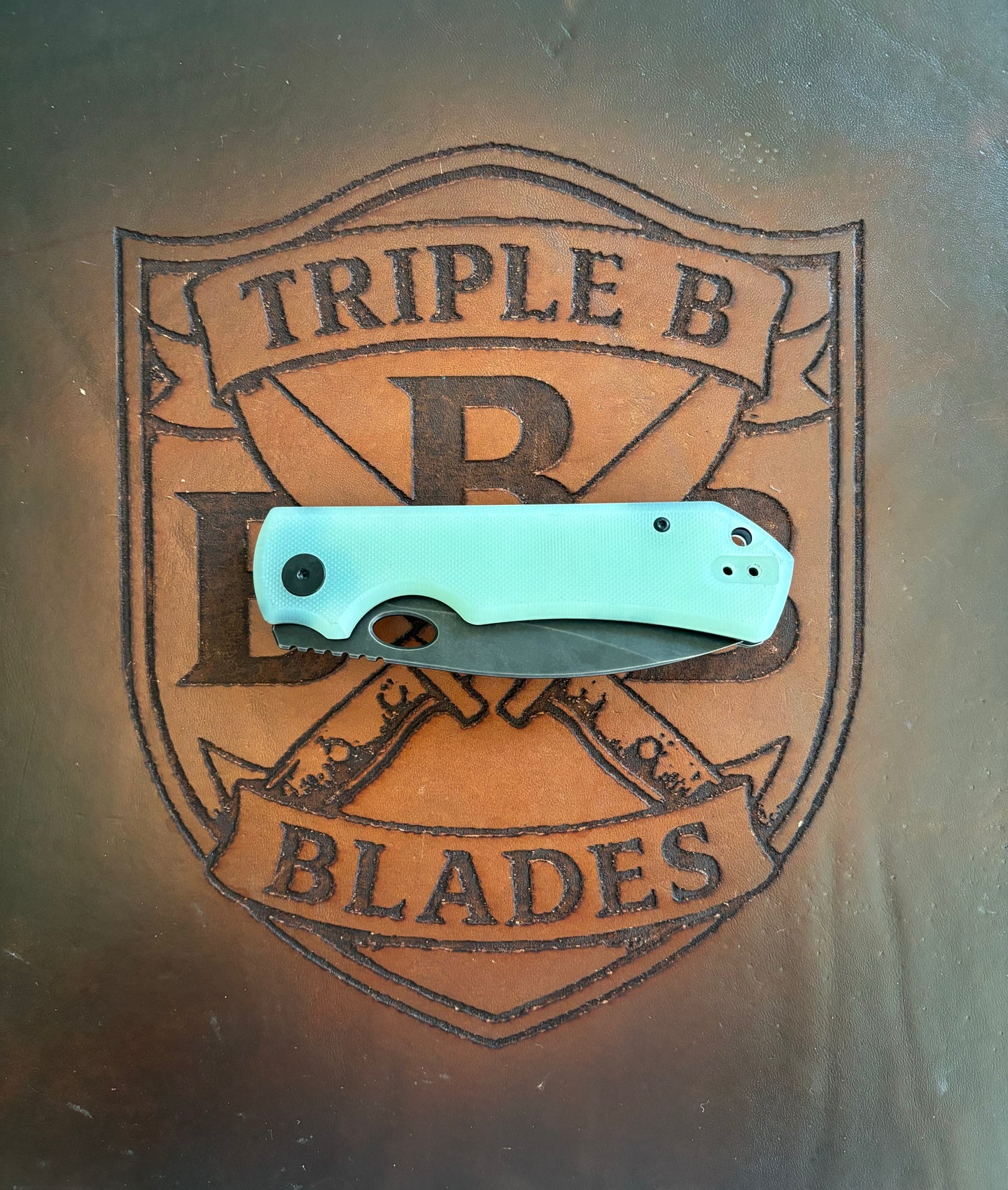 BNB Knives Stryker Folding Knife G10 Handle Black/Jade BNB4938J