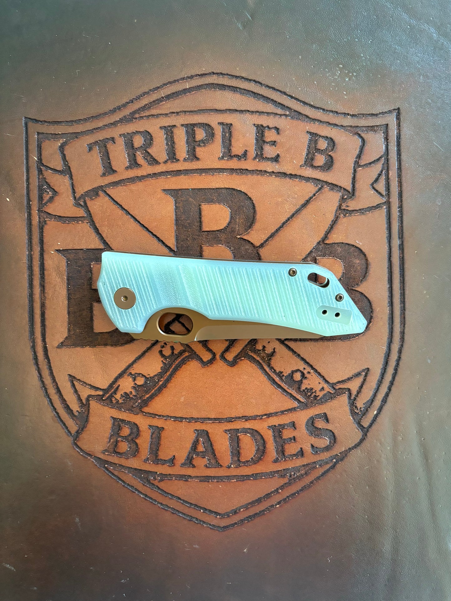 BNB Knives Dune/Jade Vanguard Tanto Folding Pocket Knife | BNB4041T