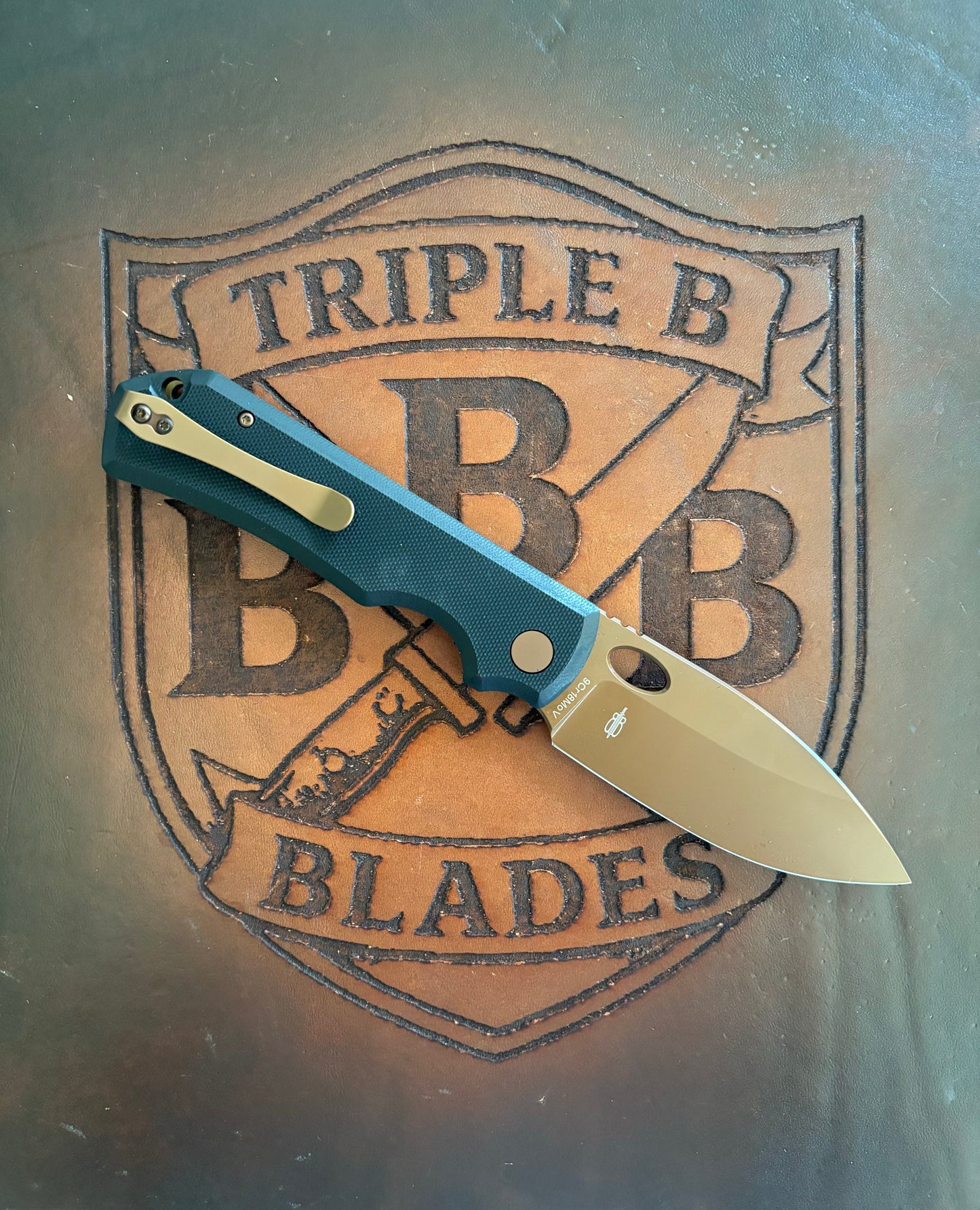 BNB Knives Stryker Folding Knife G10 Handle Dune/Black BNB9790M