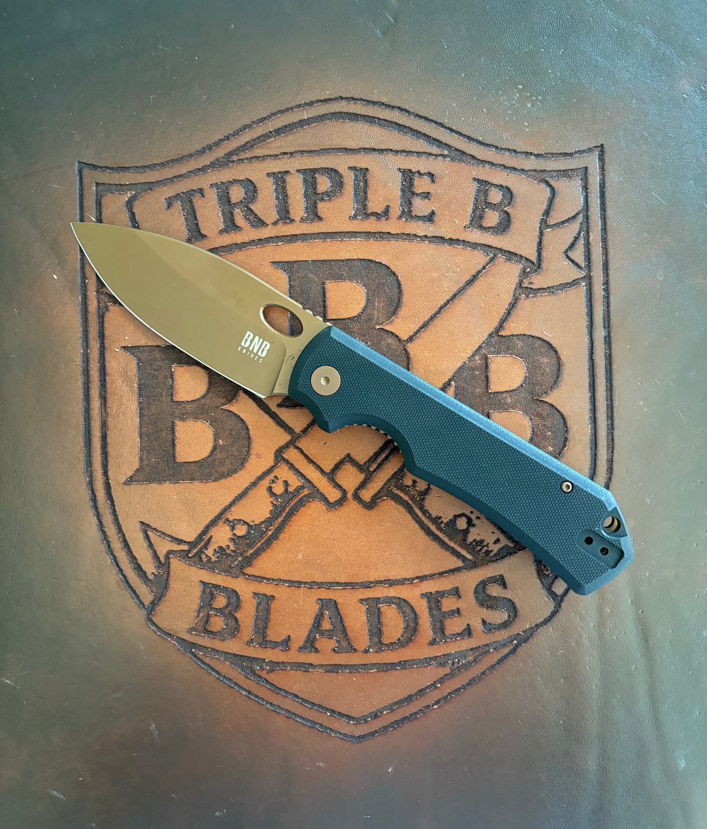 BNB Knives Stryker Folding Knife G10 Handle Dune/Black BNB9790M