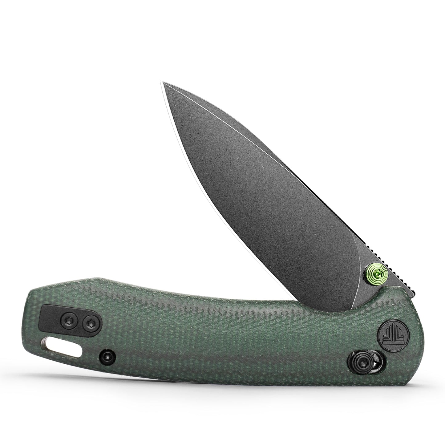 Trivisa Dragonfly-GM Folding Knife – Green Micarta 14C28N Stonewash Crossbar Lock EDC Knife JM03-GM-14