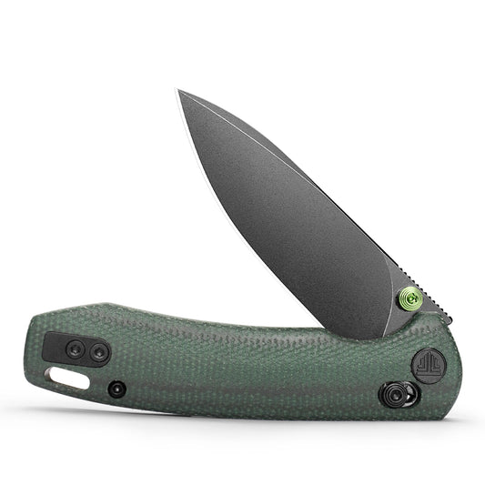 Trivisa Dragonfly-GM Folding Knife – Green Micarta 14C28N Stonewash Crossbar Lock EDC Knife JM03-GM-14