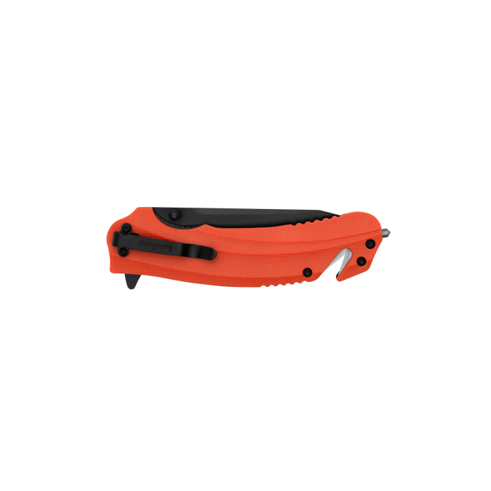 Kershaw Barricade Serrated Rescue Knife Glass Breaker Cord Cutter Assisted Opening