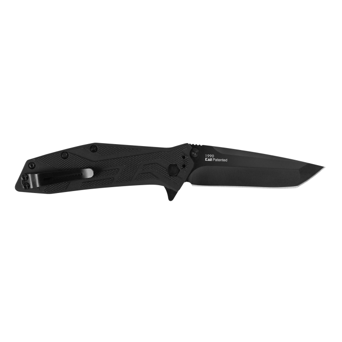 Kershaw Brawler Assisted Opening Knife Black GFN Handle 3" Black-Oxide Tanto Blade 1990