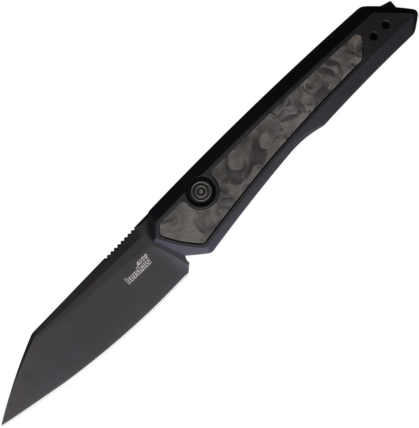 Kershaw Launch 20 MagnaCut Automatic Knife Black Aluminum  CF 3" Black Blade