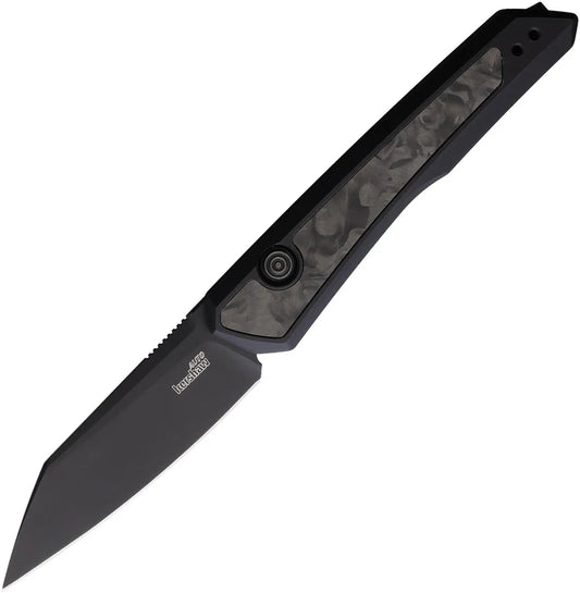 Kershaw Launch 20 MagnaCut Automatic Knife Black Aluminum  CF 3" Black Blade