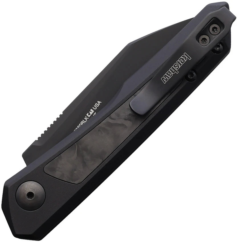 Kershaw Launch 20 MagnaCut Automatic Knife Black Aluminum  CF 3" Black Blade