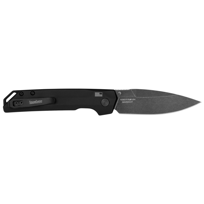 Kershaw Launch Iridium G10 MagnaCut Spear Point Black G10 Aluminum Handle Made in USA