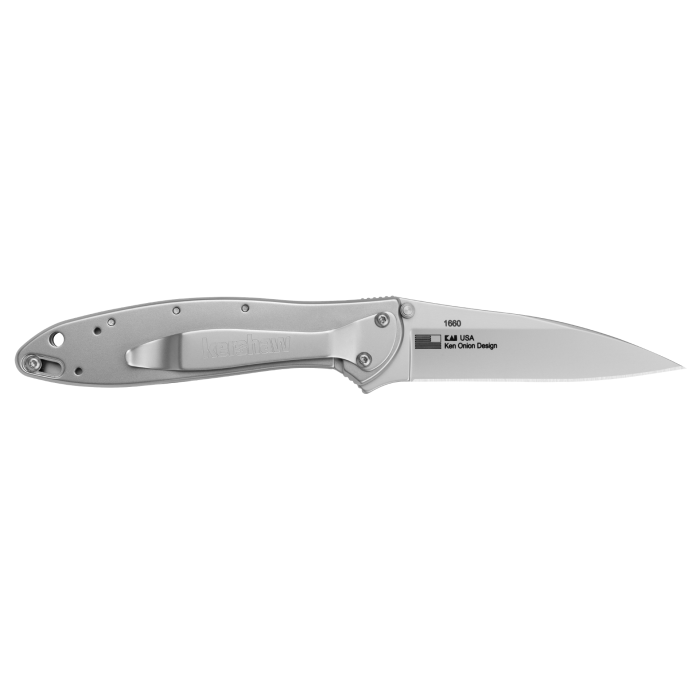 Kershaw Leek – Stainless Steel Handle / 14C28N Blade (Ken Onion Design) 1660