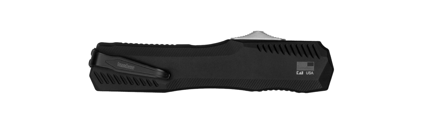 Kershaw 9000 Livewire OTF Knife 3.3" CPM-MagnaCut Stonewashed Spear Point Blade