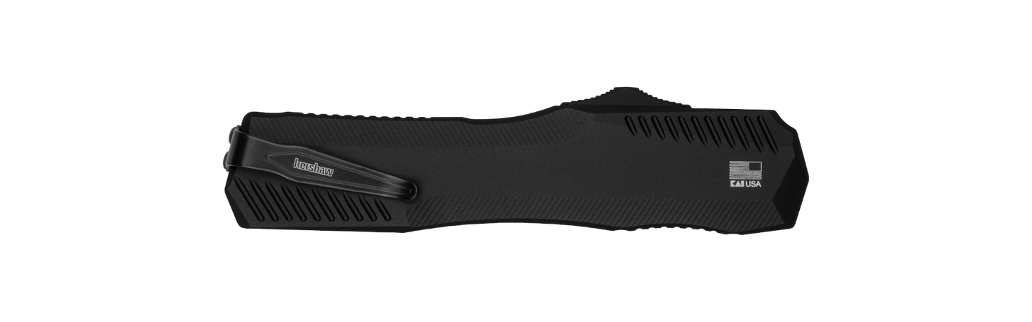 Kershaw Livewire MagnaCut  OTF Automatic Knife Black 3.4" Black Spear point Blade 9000BLK