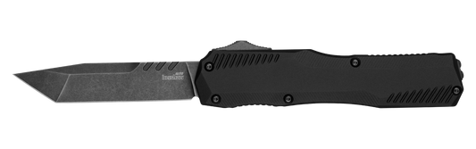 Kershaw Livewire MagnaCut Tanto OTF Automatic Knife Black 3.4" Black SW Blade 9000T