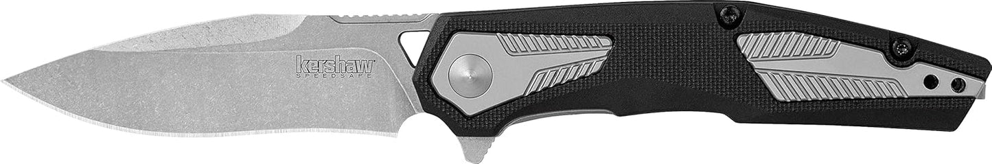 Kershaw Tremolo Pocket Knife, 3.125" 4Cr14 Steel Clip Point Blade, assisted opening Blk 1390