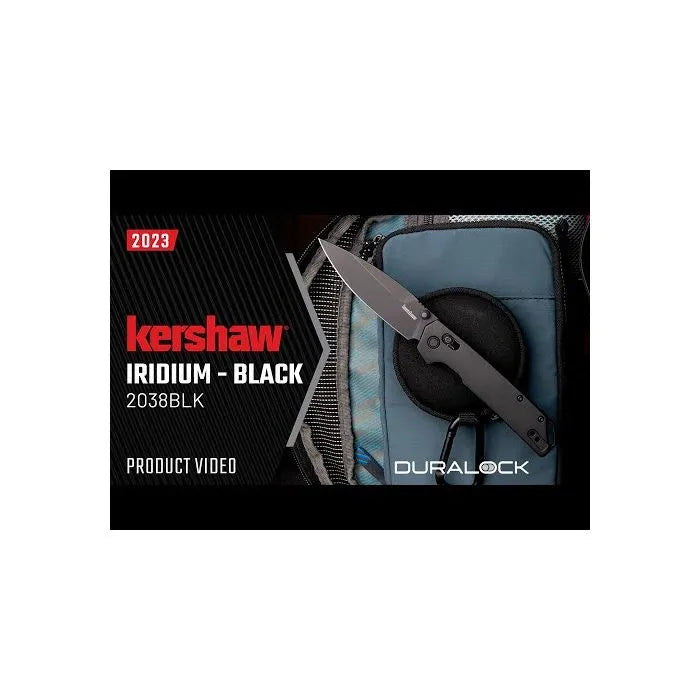 Kershaw Iridium Black Reverse Tanto Model 2039BLK