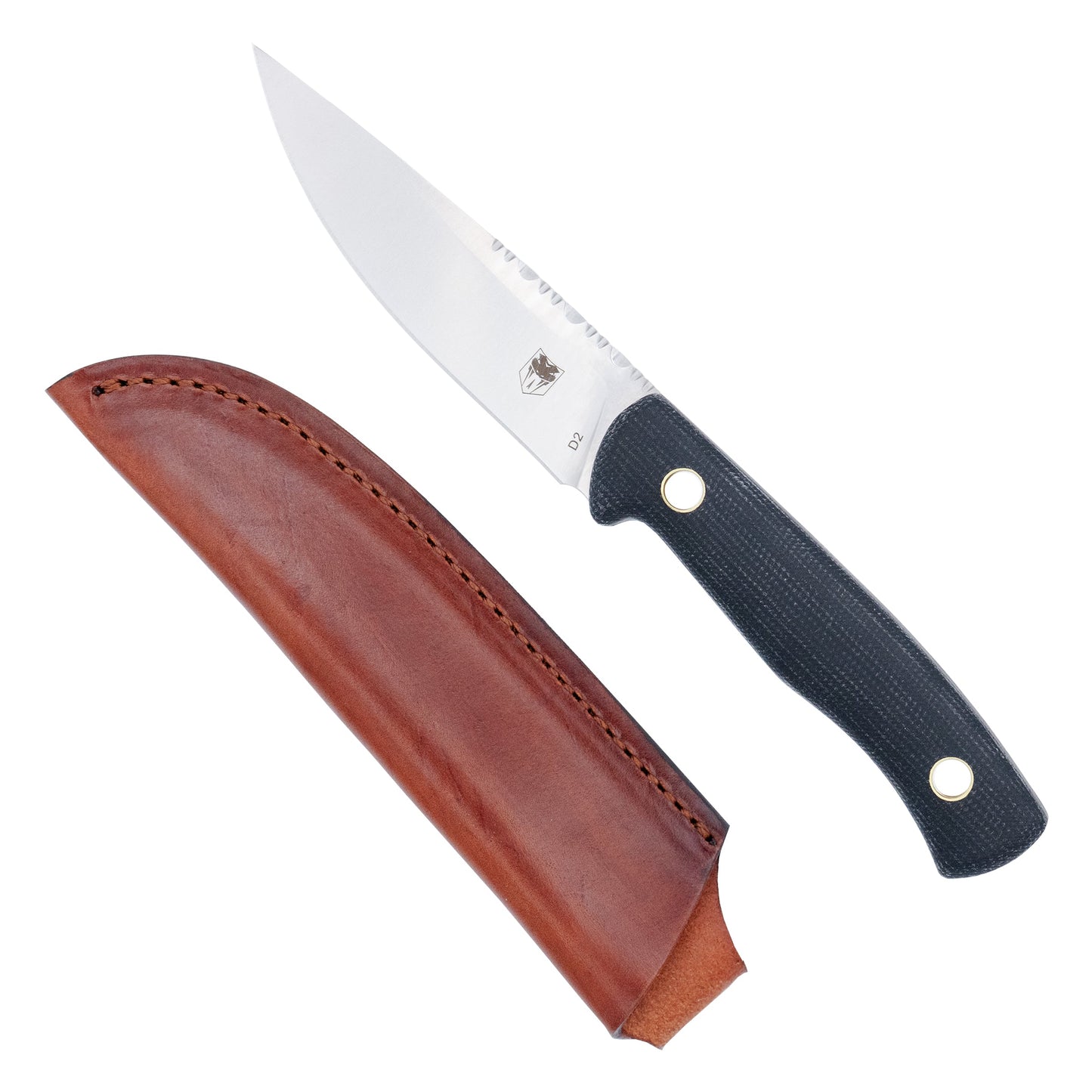 Koonsman Fixed Blade Knife – D2 Steel with Micarta Handle (CTKMNBLK)