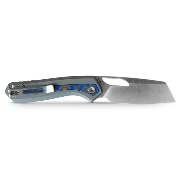 VOSTEED Kroc -Top Liner Lock (2.99" S35VN Blade & Aluminum & Ocean Micarta Handle) - A1801
