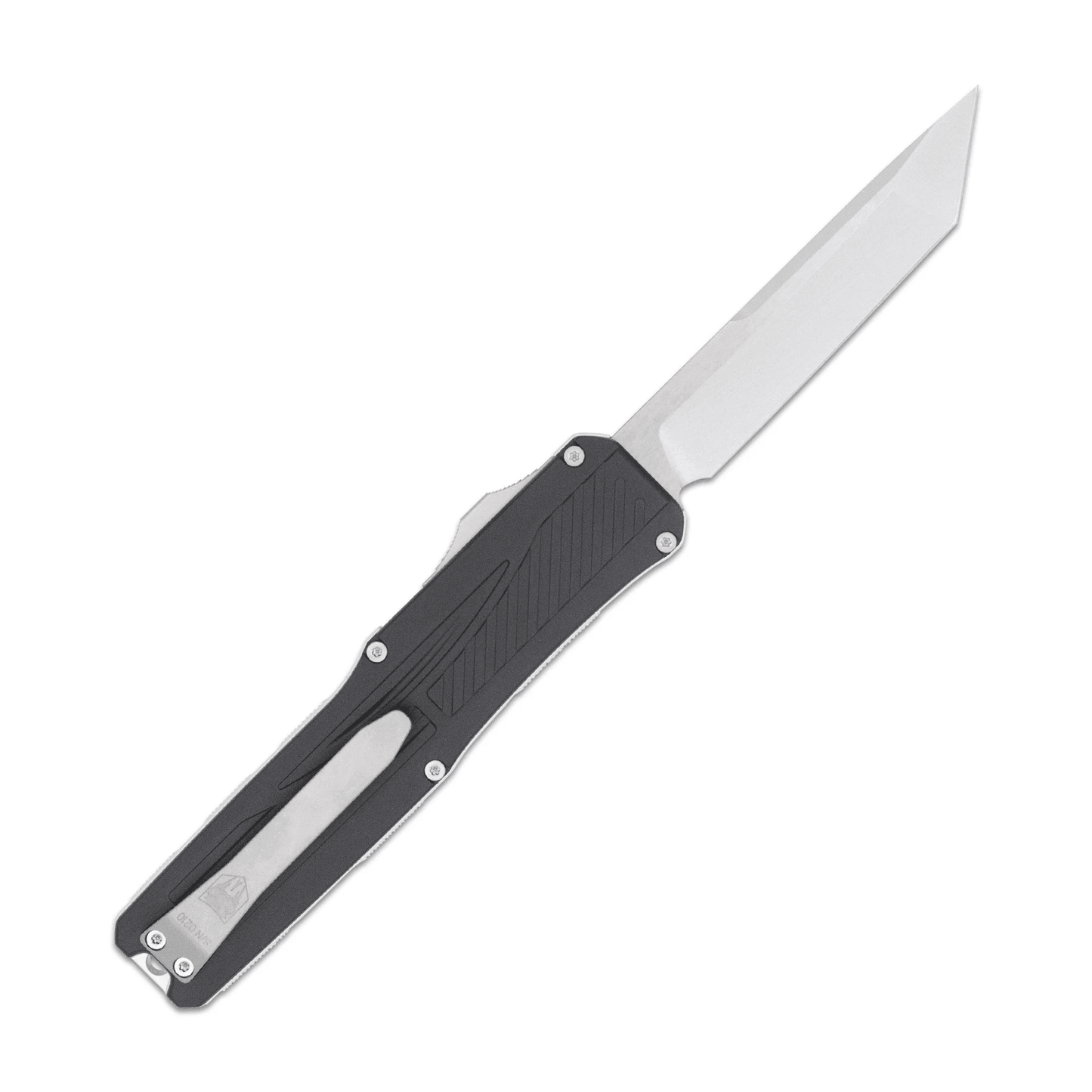 CobraTec Legend OTF Knife VG-10 Blade, Black Lightweight CNC Aluminum CTLGDBLKTNS