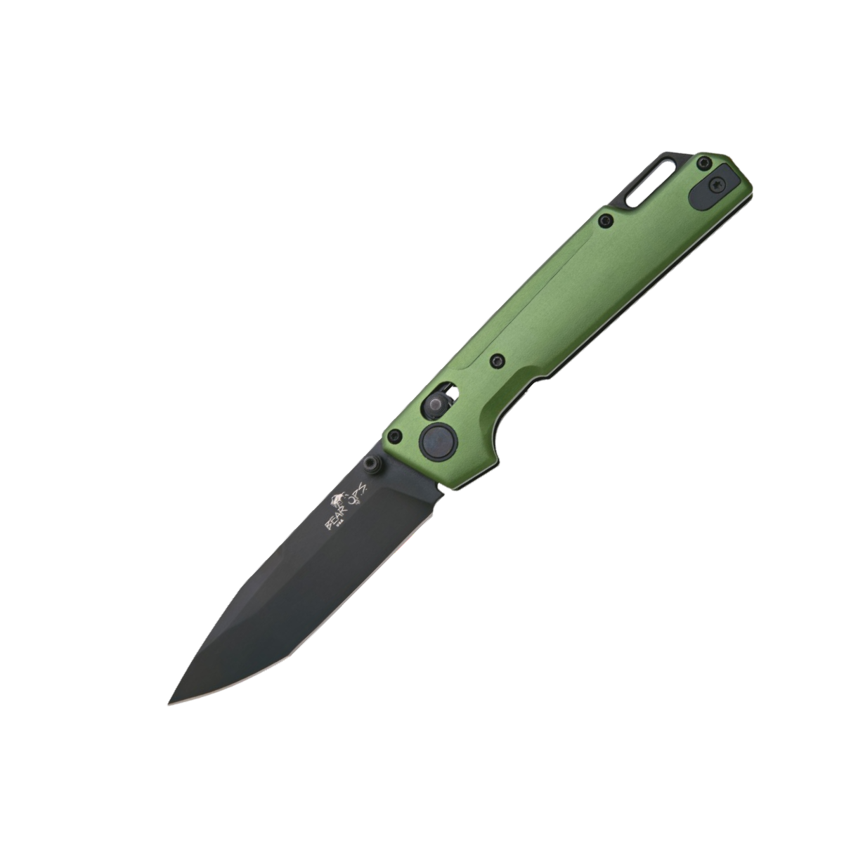 Bear & Son Nekama™ I Aluminum Handle Modified Tanto Blade OD Green MC-1000-ALOD-B