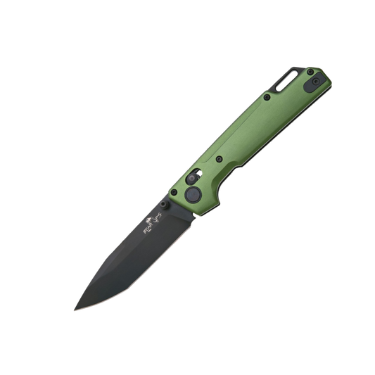 Bear & Son Nekama™ I Aluminum Handle Modified Tanto Blade OD Green MC-1000-ALOD-B