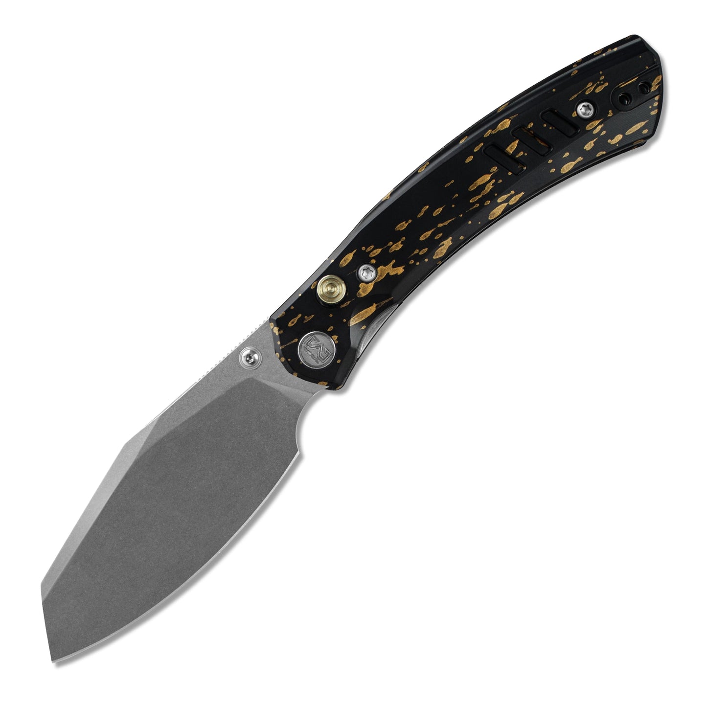 M Miguron Karok Folding Knife 3.4" D2 Stonewashed Blade Black Aluminum Handle EDC MGR827BK