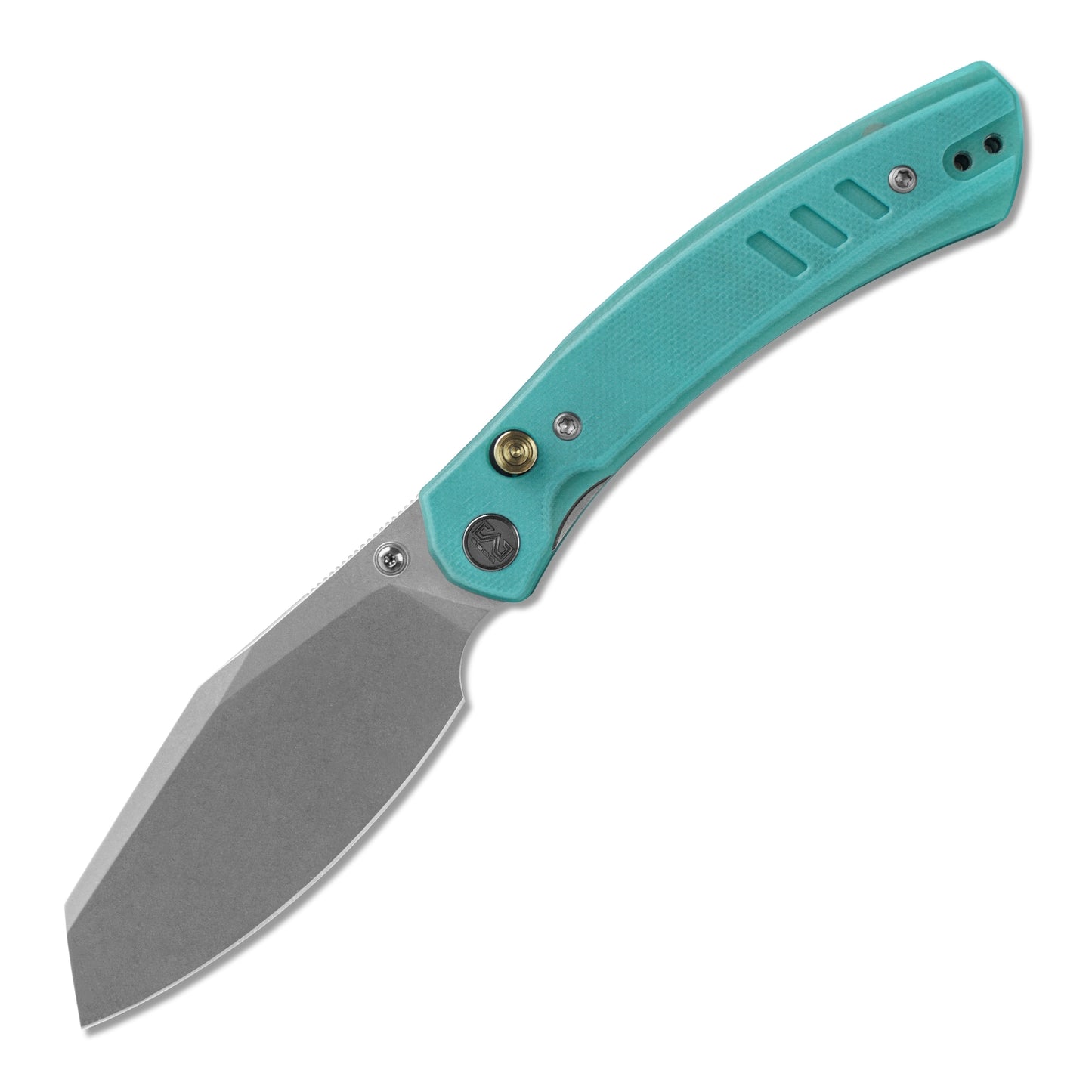 M Miguron Karok Folding Knife 3.4" D2 Stonewashed Blade Blue G10 Handle EDC MGR827BU