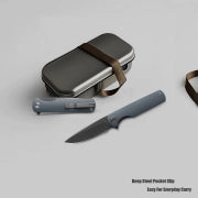 Miguron Knives Perism Dark Grey PVD D2 Blade Grey G10 Handle Titanium Clip MGR-811DGII