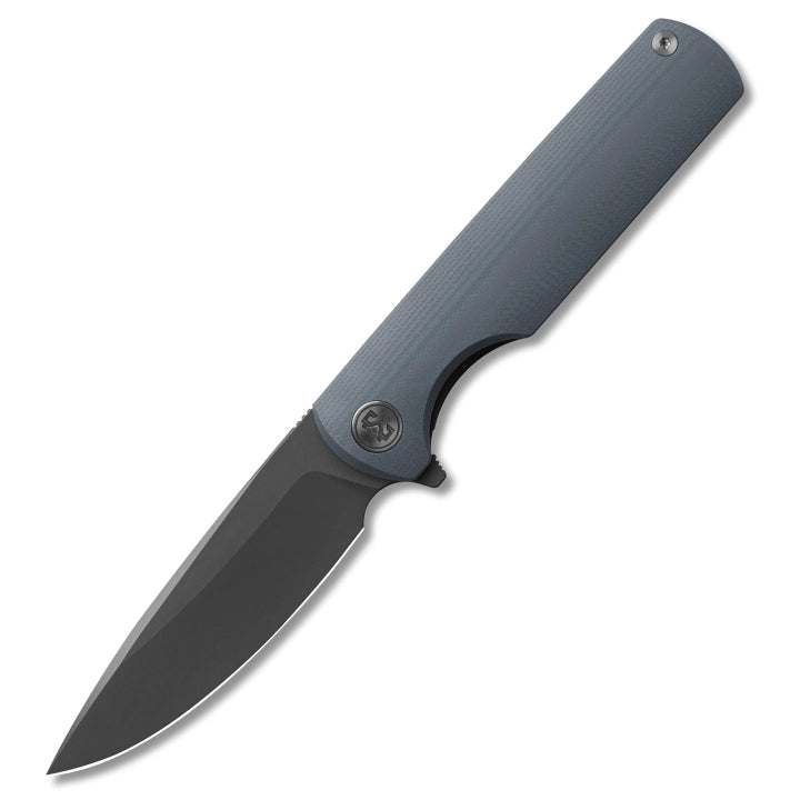 Miguron Knives Perism Dark Grey PVD D2 Blade Grey G10 Handle Titanium Clip MGR-811DGII