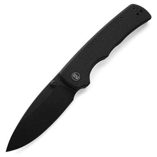 Miguron Talism 14C28N Black PVD Blade Black G10 Handle Deep Carry Clip MGR810BK
