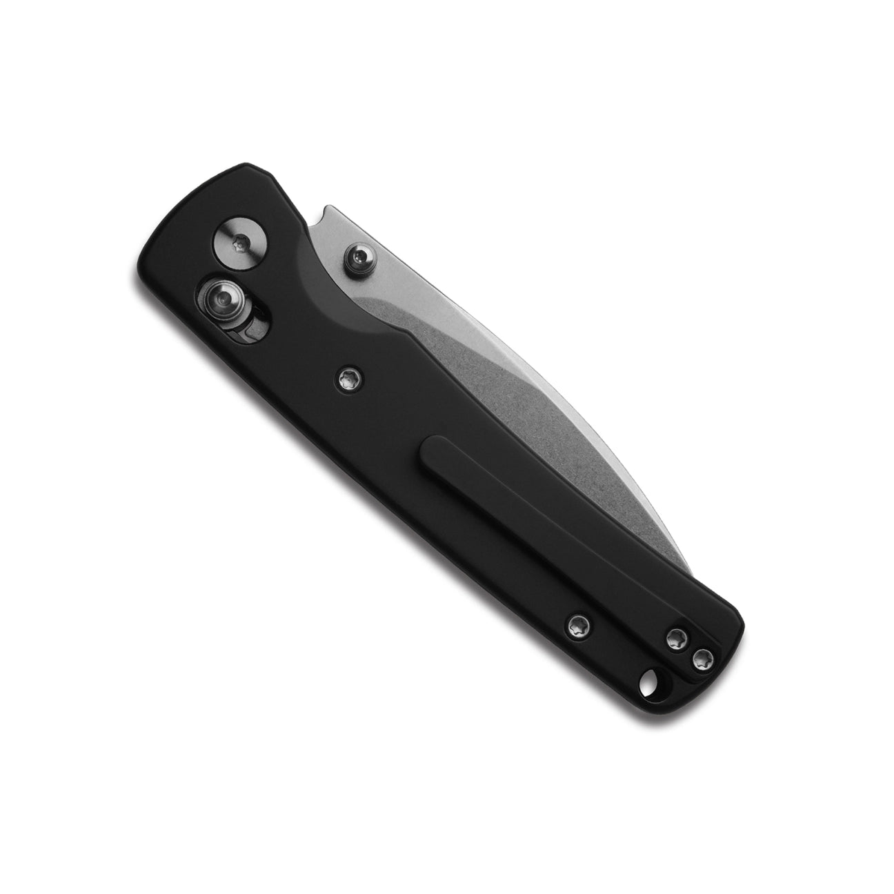 Miguron Vakor Crossbar Lock Folding Knife – 3.15" M390 Stonewash Drop Point Blade, Black PVD Titanium Handle | MGR633ABK