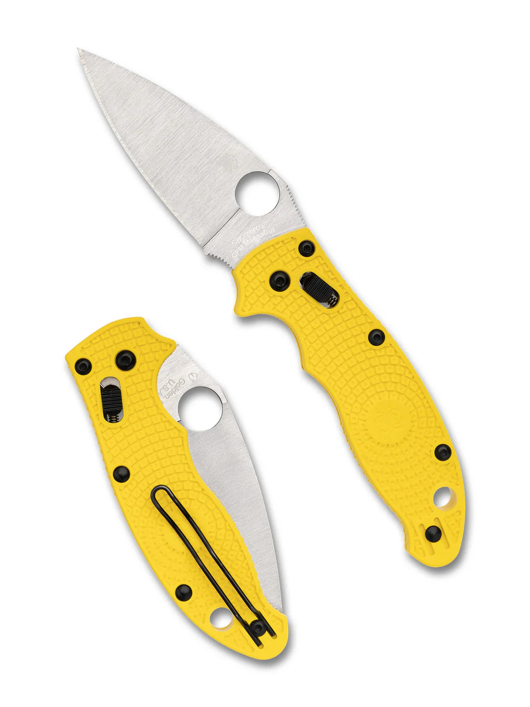 Spyderco Manix 2 MagnaCut Salt Lightweight Yellow Handle C101PYL2