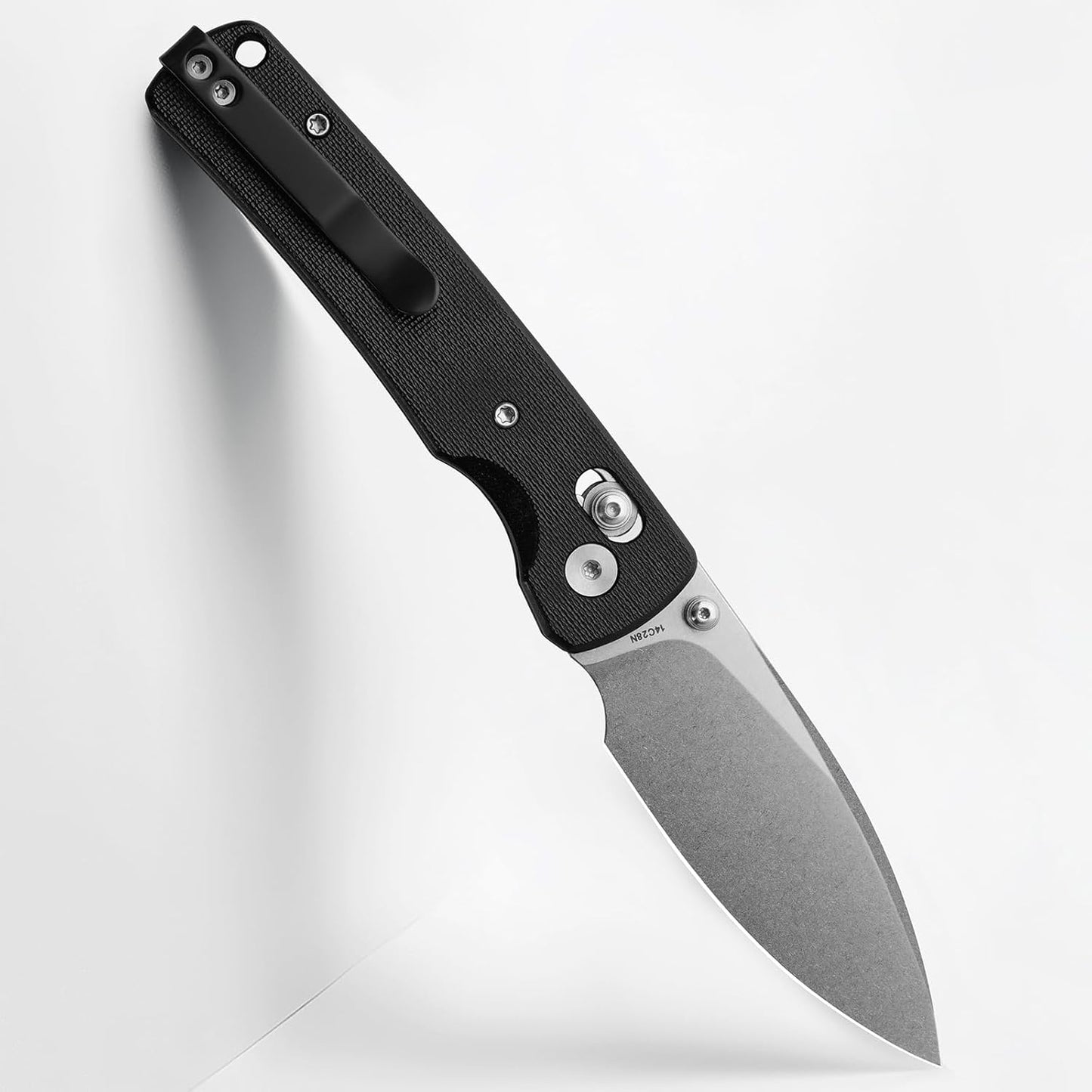 Miguron Vakor Axis Lock Black G10 Handle Stonewashed 14C28N Blade MGR817AWBK