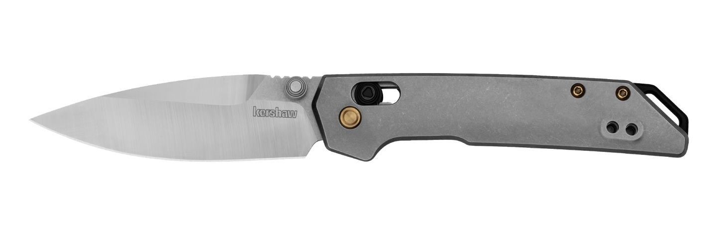 Kershaw Mini Iridium DuraLock Knife Titanium 3" Stonewash S35VN Blade 2025TI
